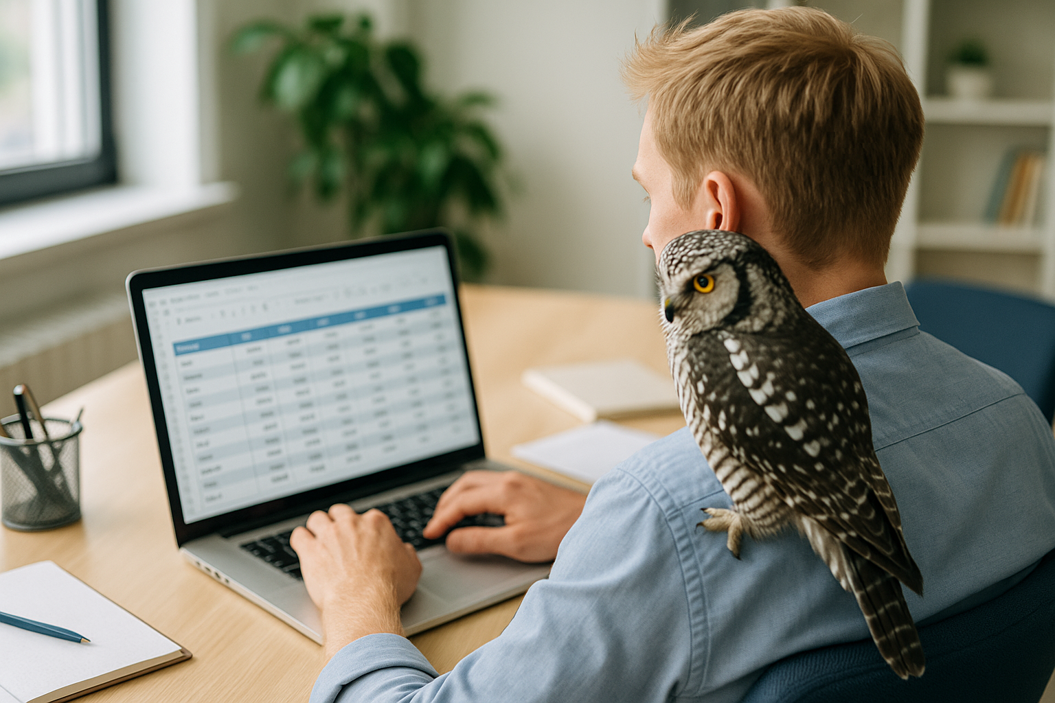 Founder confidently reviewing a streamlined dashboard